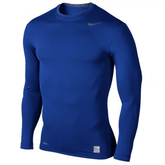 nike pro combat blue